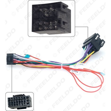 Câble d'alimentation et câble de modification audio/vidéo compatibles avec le système de navigation grand écran Android des Lada Vesta/Granta