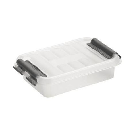Sunware Kunststoff-Box Q-Line 0,2 l transparent 11,8x7,7x3 cm Aufbewahrungsbox