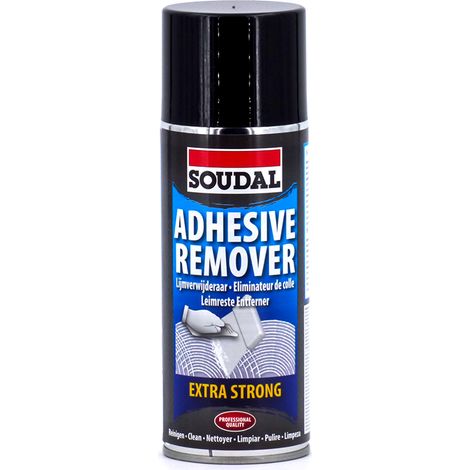 Spray dissolvant d'adhésif Soudal POUR nettoyer, dégraisser et enlever la colle