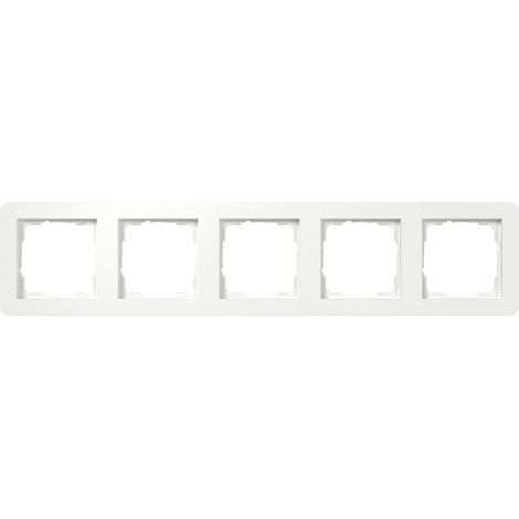 Gira Marco de recubrimiento 5f Gira E1 Blanco puro m [0215151], 0215 151