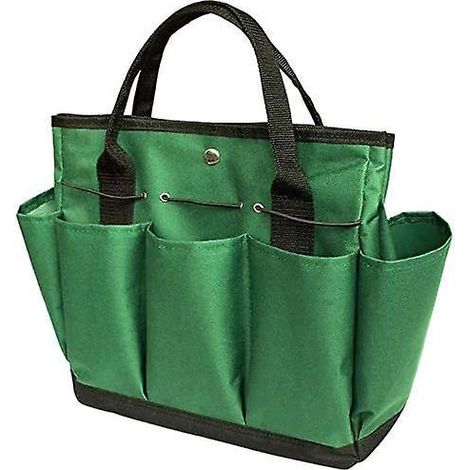 sac De Rangement Pour Outils De Jardin (vert), Avec Poches,  L'exclusion Des Outils, Sac  Main En Tissu Oxford Durable, Trousse  Outils De Jardina (1/5)