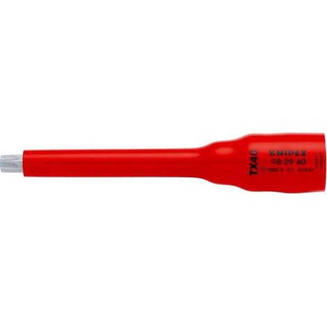 KNIPEX 98 29 40 Chiave a bussola (doppio esagono) per TX40 123 mm