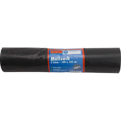 TrendLine Müllsäcke 240 l Abfallbeutel 5 Stück Mülltüten Müllbeutel (1/3)