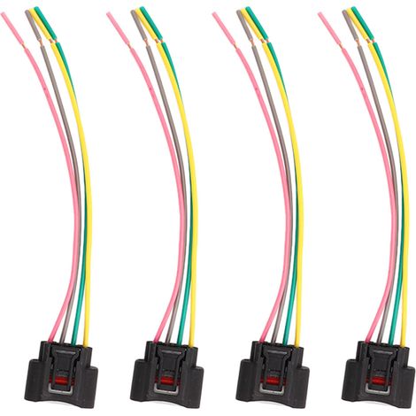 Kit de 4 connecteurs de bobine d'allumage à 4 broches, remplacement pour Camry, Corolla, Highlander et Rav4 (1/5)