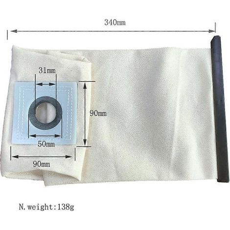 Sac en tissu lavable de rechange pour aspirateur Karcher Karcher T10 T12 T10/1 T12/1 (1/4)
