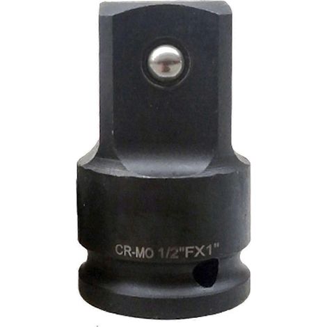 Adaptateur pour douille à impact 1/2 pouce x 1 pouce, femelle vers mâle, en acier au chrome-molybdène. (1/4)