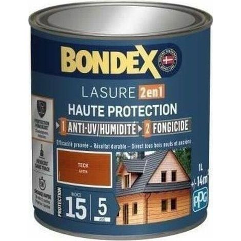 Bondex Lasura 2en1 Índice 15 Gris 1L Protección 5 Años