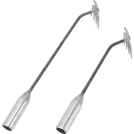 Outil de désherbage manuel à 4 dents, double usage, en lot de 2. (1/5)