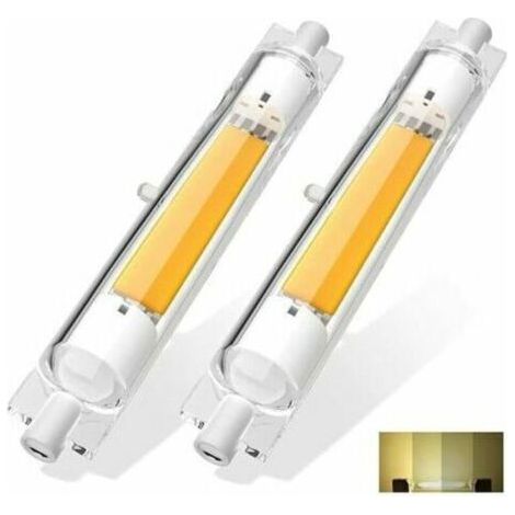 2 pièces R7S LED 118mm Dimmable 20W Blanc Naturel 4500K Sans Scintillement, Linéaire Ampoule LED R7S 118mm Remplacer Lampe Ha (1/4)