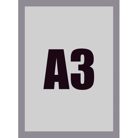 Cornice magnetica per poster formato A3, argento (1/3)