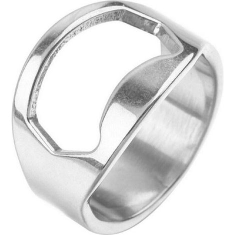 Anneau ouvre-bouteille en acier inoxydable 22 mm, outil pour décapsuler les bières et cadeaux (1/5)