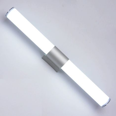 Applique murale LED miroir salle de bain métal verre E14 lampe luminaire de salle de bain avec prise éléctrique (1/5)