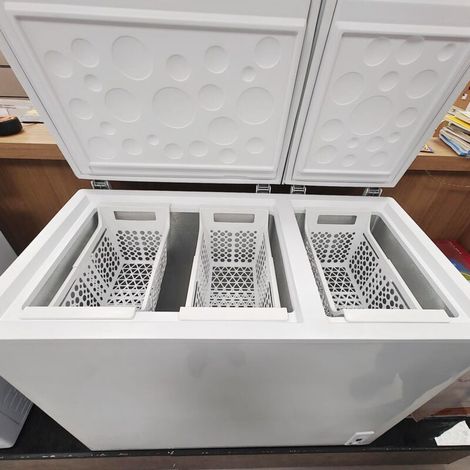 Panier de congélateur coffre accessoire, panier organisateur PP extensible charge jusqu'à 15kg pour freezer coffre, 2 pièces (1/5)