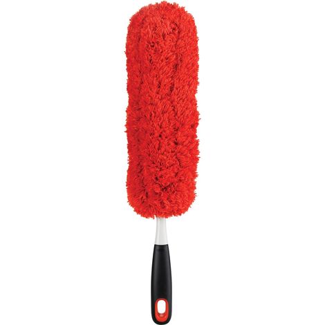 Plumero microfibra oxo cabeza desmontable rojo 45 cm
