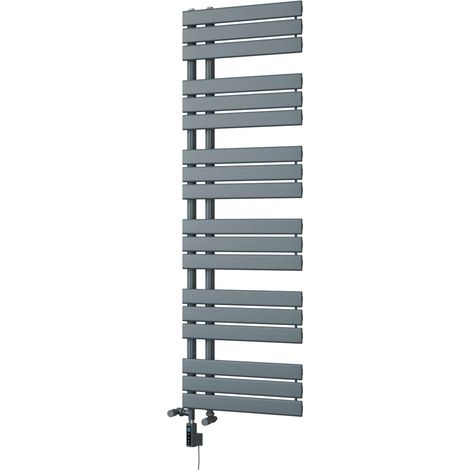 Tristan - Anthracite Dual Fuel Towel Rail H1564mm x W500mm Thermostatic WIFI (1/3)