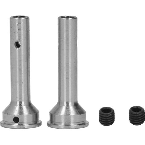 2 Pièces CVD Axles RC Arbre Roue Acier 8mm Diamètre Axe 44.5mm Longueur pour Arrma 1/7 1/8 Argent (1/5)