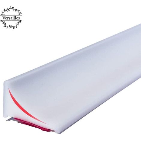 Butée d'Eau de Douche 200 cm en Silicone, Seuil de Douche pour Porte sans Cadre, Protection Contre les Bruits d'Eau (1/5)