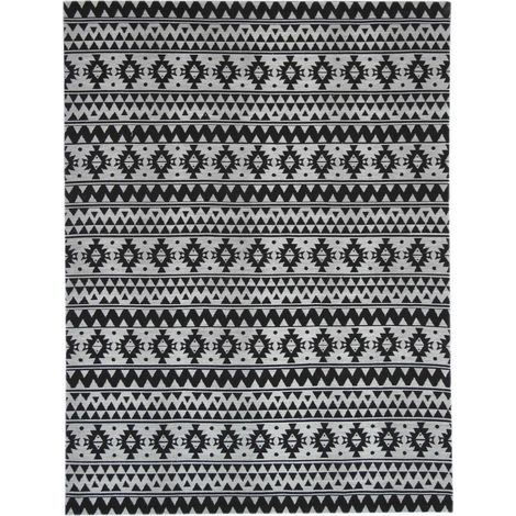 Tapis extérieur fait à la main ensoleille 210 black - 160 x 230 cm