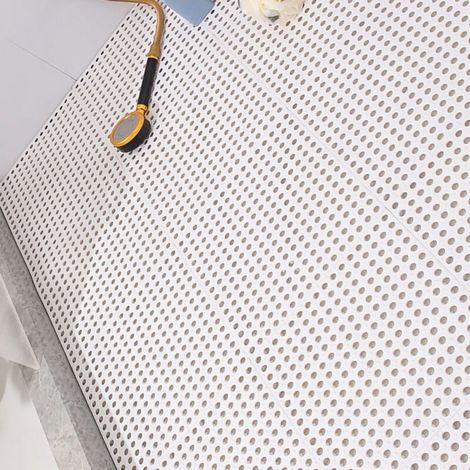 Lot de 10 tapis antidérapants à ventouse pour salle de bain, tapis de sol antidérapant, salle de bain, douche, cuisine, tapis imperméable, antidérapant, imperméable (vendu par 10 pièces) (TPE145 g) Bl (1/4)