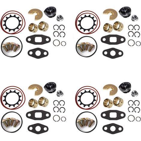Kit de réparation et de reconstruction de turbocompresseur en 4 pièces compatible avec Garrett T3 T4 TB03 TA31 T04B T04E TBP4 468139-0000 (1/5)