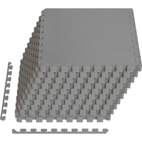 vidaXL Tappetino per piscina 40 pz Grigio 14,4 m² Schiuma EVA