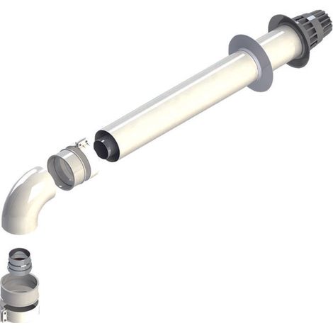 ø 60/100 kit coaxial de aluminio
