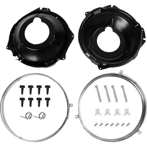 Kit de fixation de phare avec anneau de retenue et support compatible avec Chevrolet Chevy II 1968, Camaro 1967-1969, Nova 1969-1970 et Chevrol 1970 (1/5)