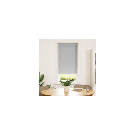 Verdunkelungsrollo 64,4 x 120 cm, Stoffbreite 60 cm, grau - Crezuo (1/4)