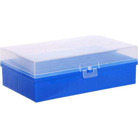 Boîte de Rangement en Plastique pour Flacons d'Échantillons 60 Puits Compatible Tubes à Essai 5/8/12 Ml Étui Porte-Flacons Sécurisé et Compact pour Congélateur et Laboratoire (1/5)