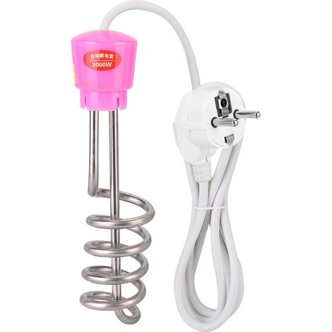Elektrischer Tauchsieder mit 3000 W und Spiralrohr – automatische Abschaltung bei 70 °C, PVC + Kupfer, maximale Sicherheit (1/5)