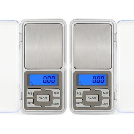 Two mini electronic scales, 500g capacity, 0.01g high precision scale, food scale, jewelry scale, kitchen scale (1/5)