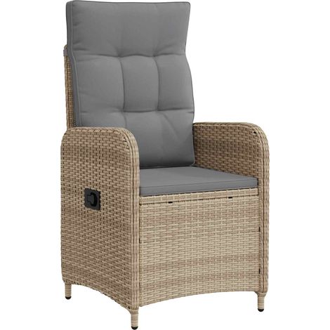 Maison Exclusive - Outdoortisch-Set 3 pcs Beige und Hellgrau 90 x