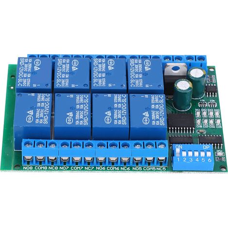 Carte de module de commande programmable à 8 canaux RS485 pour relais 12 V CC (1/5)