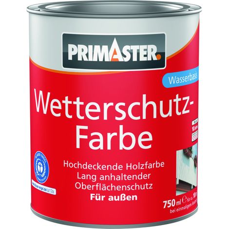 Primaster Wetterschutzfarbe 750 ml braun Holzlasur