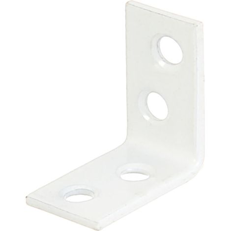 Équerre de chaise – plastifiée blanche – 40 x 40 x 15 mm – Marque (1/2)