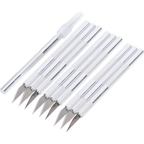 Ensemble de couteaux en acier à outils pour la sculpture, les loisirs créatifs et le travail du bois. Outil pour tampons en caoutchouc, découpe de papier et maquettes. (1/5)