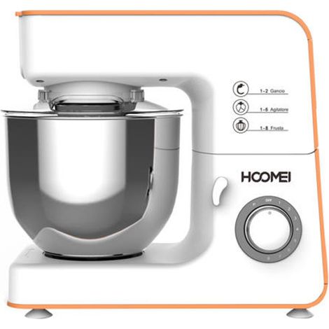 TrAdE Shop Traesio - Impastatrice Professionale Robot Cucina 5,2 Lt 1200w Planetaria Hoomei Hm-6890 - (1/2)