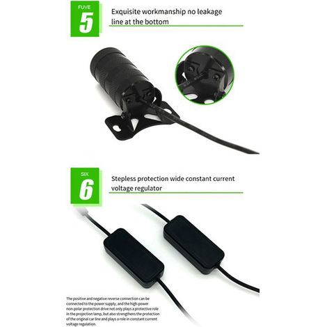 1 set of truck rear-end collision prevention laser cannon, truck high-mounted emergency call projector, rain and fog weather remote warning light (1/4)