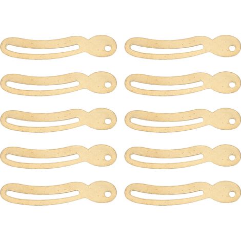 Lot de 10 charnières de couvercle en cuivre style vintage, pour armoire, boîte à bijoux ou étagère, couleur laiton. (1/5)