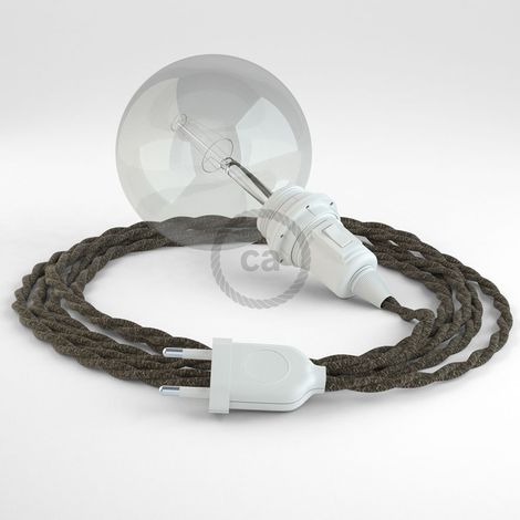 Lampe suspension Creative Cables tn04 câble lin naturel 5 m (1/5)