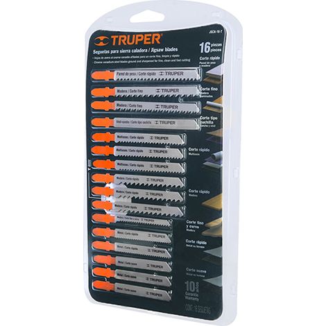 Truper Juego sierras de calar 16 Unidades