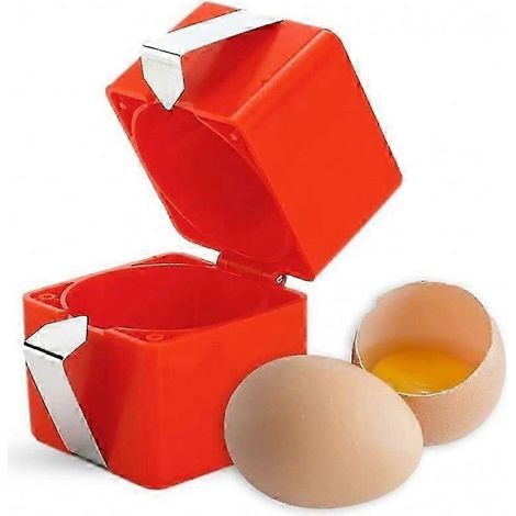 Eieröffner für hartgekochte Eier, Eierschäler, handliches Eierschälwerkzeug, Eieraufsatzschneider, einfacher Eierknacker, Eierschneider für rohe und hartgekochte Eier (1 Stück) (1/5)