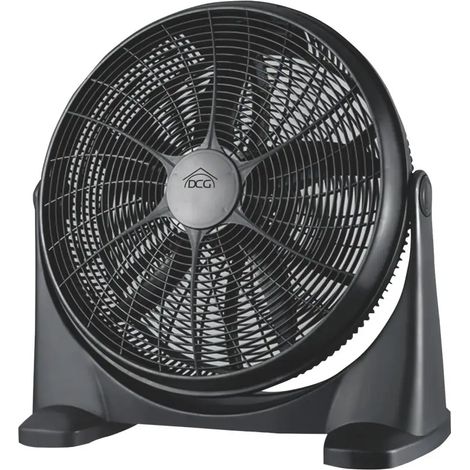 DCG – Ventilateur sur pied 50 cm 80W 3 vitesses – Inclinaison haut/bas – 5 pales – Alimentation 220V/50Hz
