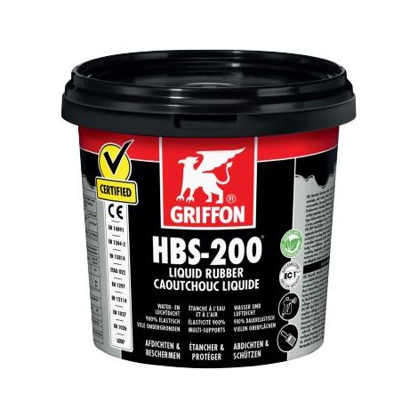 Goma líquida HBS-200 para impermeabilización GRIFFON bote 1L - 6308866