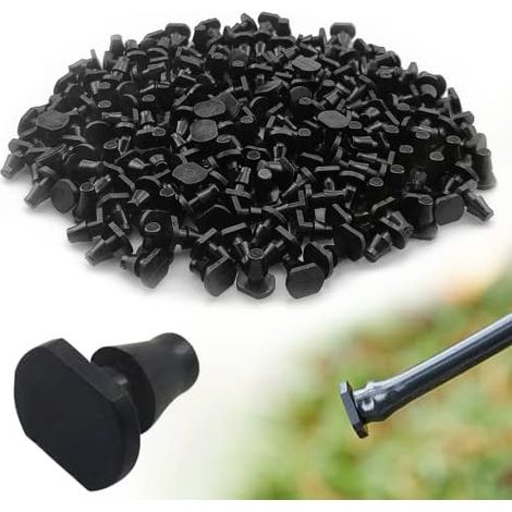 Lot de 200 Bouchons d'irrigation Goutte à avec Fermeture 4/7 pour Irrigation Jardin et pelouse - (1/5)