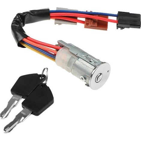 Barillet de contacteur d'allumage avec 2 clés pour Peugeot 306 93-02 (1/4)