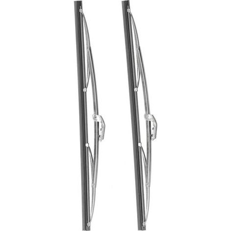12-Zoll / 30,48 cm Frontscheibenwischerfeilen, universell aus poliertem Edelstahl für Pkw (1/5)