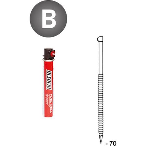 2 200 Pointes en Bandes Collées 34° (Pack) - 2.8x70 mm - D-Work (1/5)