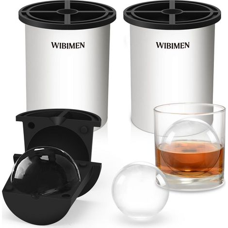 Eisballbereiter 6,4 cm Edelstahl, BPA-frei, 2er-Pack