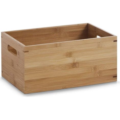 13340 Caisse de Rangement en Bambou Taille S 30 x 20 x 14 cm